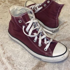 Maroon Converse